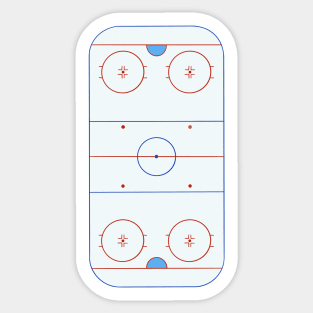 Hockey rink diagram Sticker